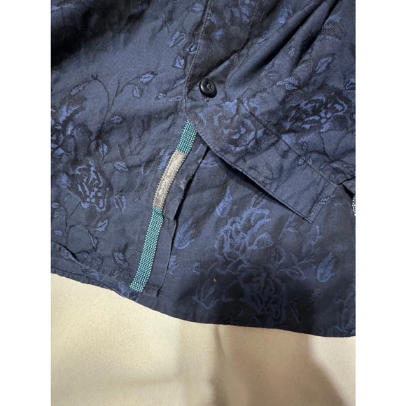 Ted Baker Floral Buttondown Shirt Blue Size 16 L - Picture 7 of 8